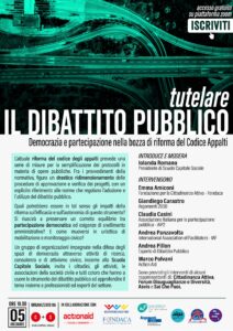 Locandina- Tutelare il dibattito pubblico 